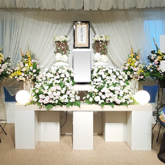 家族葬用オリジナル祭壇